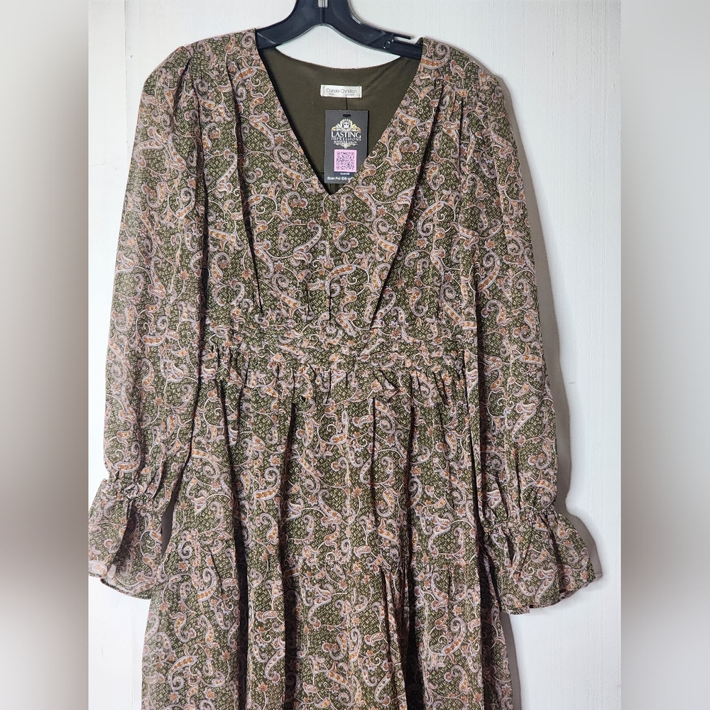 Paisley Print Dress